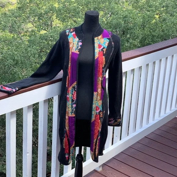 Koos of Course Silk Blend Open‎ Cardigan Sweater - Picture 2 of 12